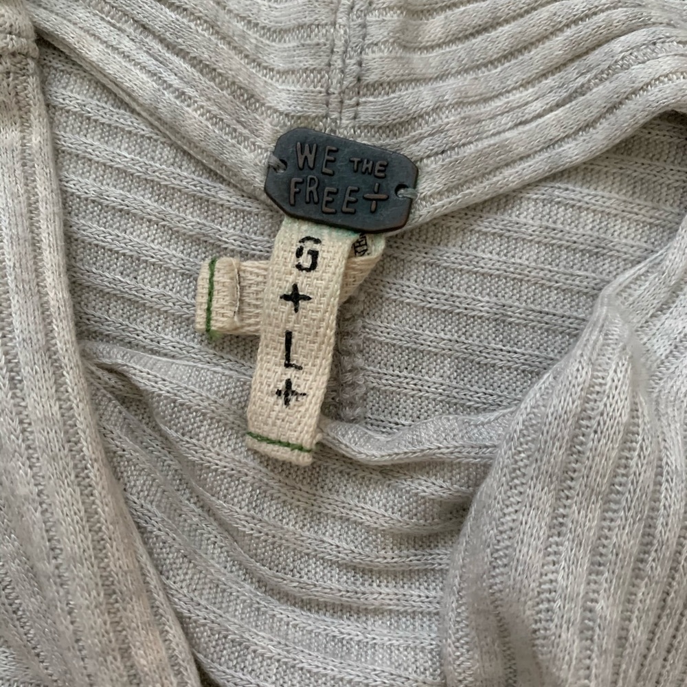 Free People Lovers Ribbed Split Back Sweater - image 5